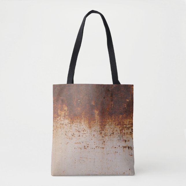Peeling Farbe, rostige Wandstruktur. Tasche (Vorderseite)