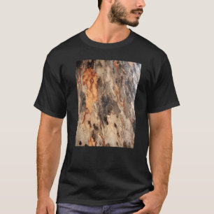 Peeling Flakes Eukalyptus Tree Bark Fotogr T-Shirt