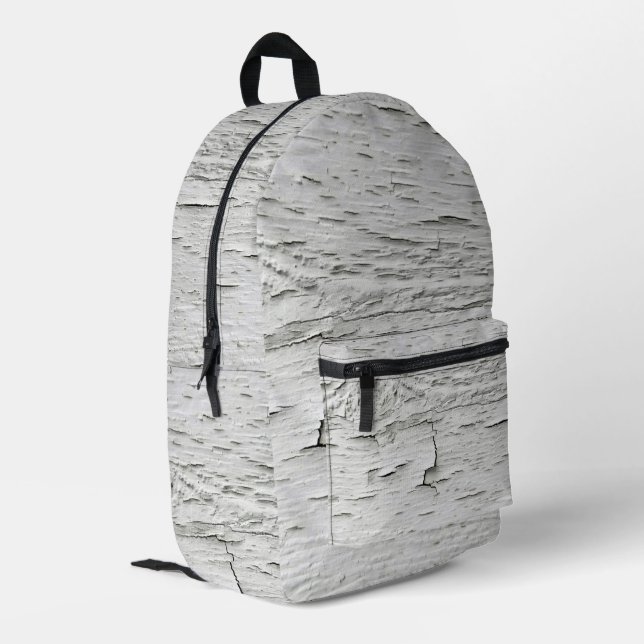 Peeling-Muster Bedruckter Rucksack (Rückseitige Ecke links)