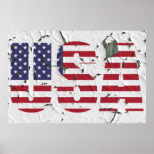Peeling Paint USA American Photo Poster