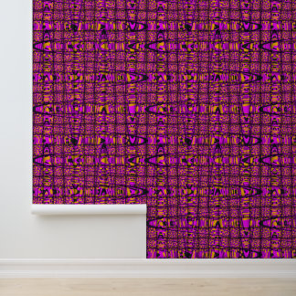 Peeling Rosa Lila Orange Woven Pattern Tapete