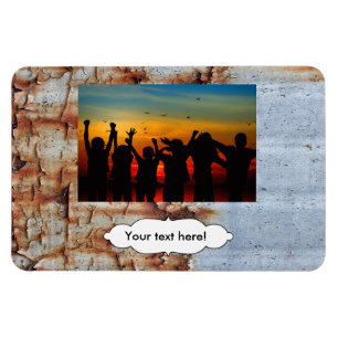 Peeling-Textur Magnet