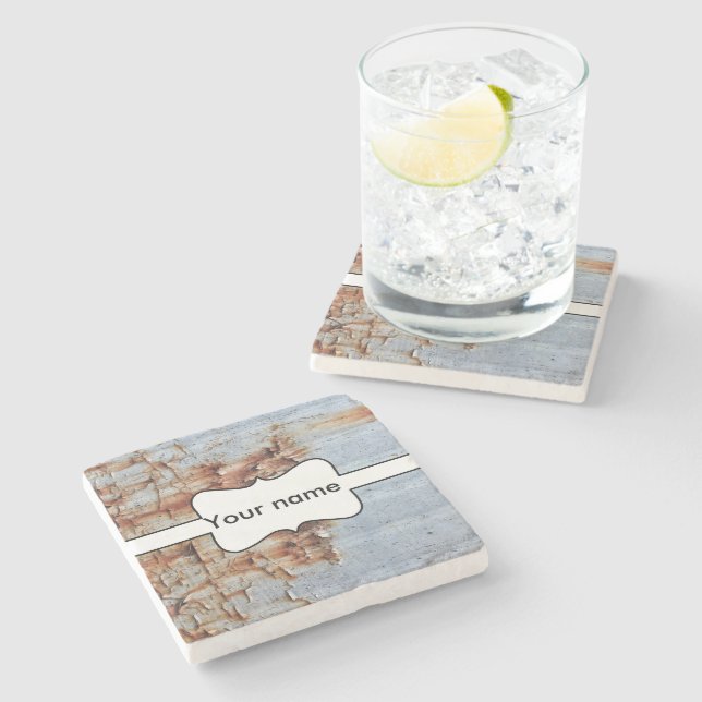 Peeling-Textur Steinuntersetzer (Seitenansicht)