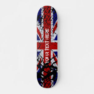 Peeling Union Jack Flag Großbritannien Skateboard