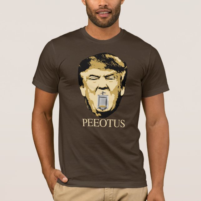 PEEOTUS TRUMP - Anti-Trump-Design T-Shirt (Vorderseite)