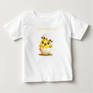 Peep Happens" Niedlicher Baby T - Shirt