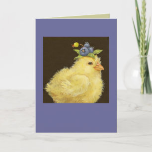 Peep mit Blaubeerkarte Karte