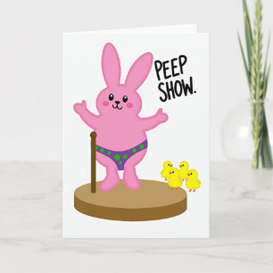 Peep Show Kaninchen Lustige Karte