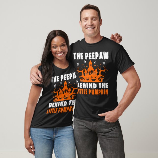 Peepaw Behind Little Pumpkin Halloween-Geschenk T-Shirt (Unisex)