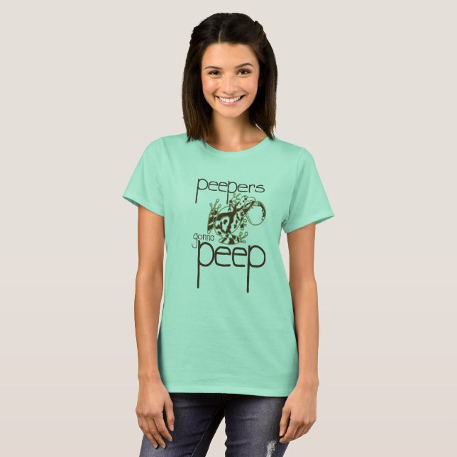 Peepers, die gehen, zu lugen - FrühlingPeeper T-Shirt (Vorne ganz)
