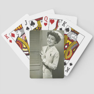 Peeping Nurse Spielkarten