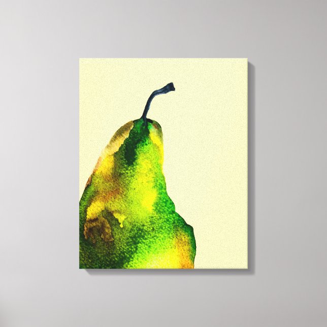 Peer Art niedliche Aquarellfrucht Leinwanddruck (Vorderseite)