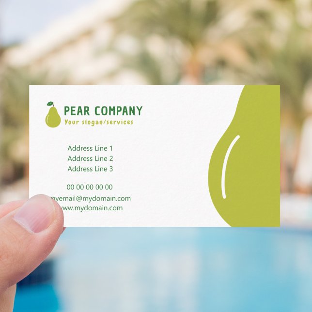 Peer-Business-Karte Visitenkarte (Pear Business Card)