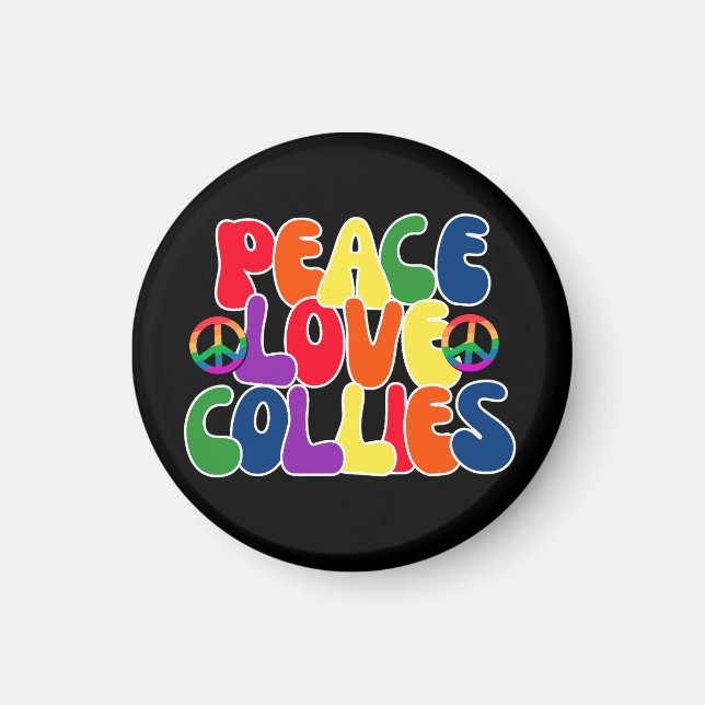 Peer-Liebe-Collies Magnet (Vorne)