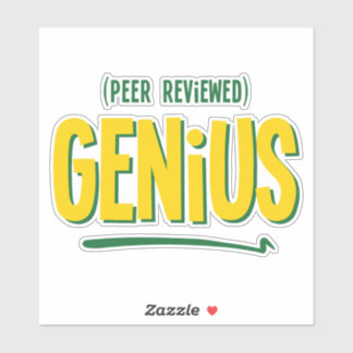 Peer Reviews mit Genius Vinyl Sticker