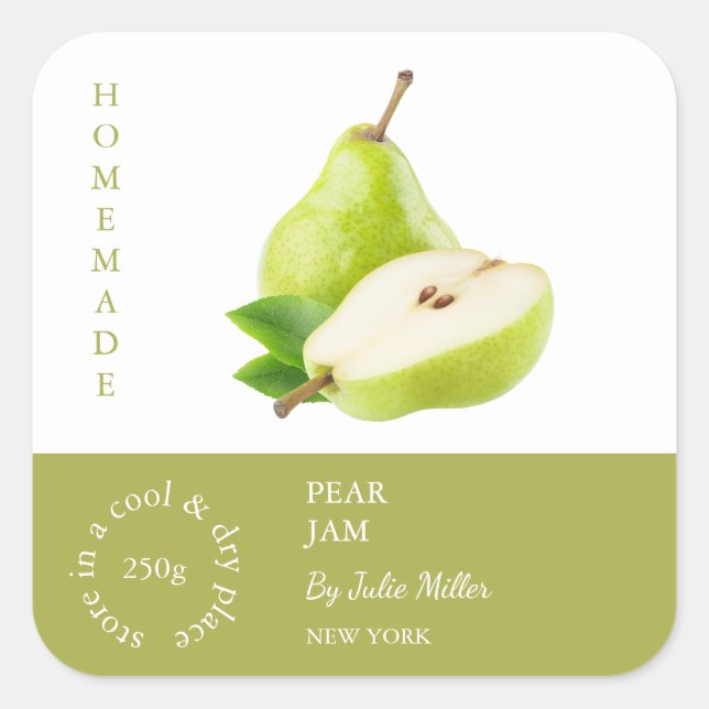 Peer Small Business Label Quadratischer Aufkleber (Vorderseite)