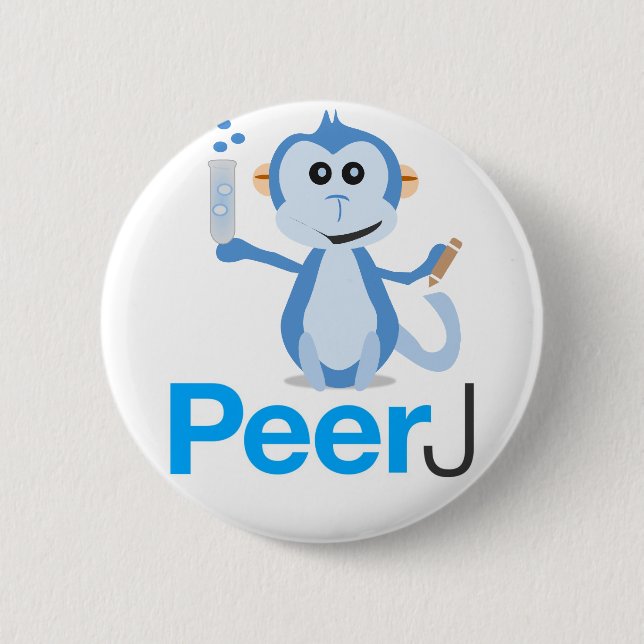 PeerJ Knopf-Button Button (Vorderseite)