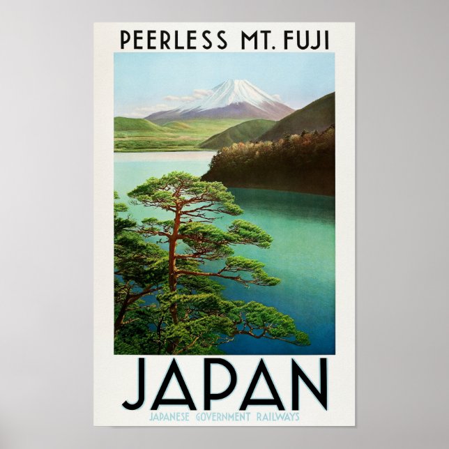 Peerless Mt. Fuji - Japan Travel der 1930er Jahre Poster (Vorne)