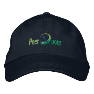 PeerQuote Logo-Hut Bestickte Kappe
