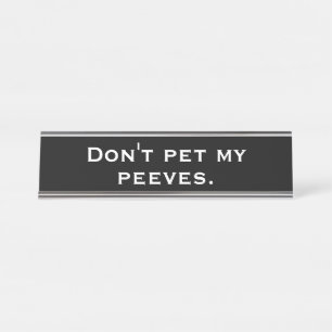 Peeves Schreibtischnamensplakette