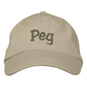 Peg bestickte Baseballkappe / Hat Khaki