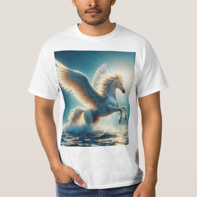 Pegaso Místico: El Guardián del Mar T-Shirt (Vorderseite)