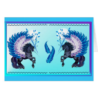 Pegasus à ailes par bleu