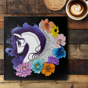 Pegasus Black Floral