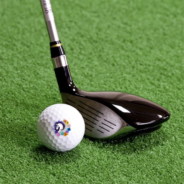 Pegasus Black Floral Golfball (Von Creator hochgeladen)