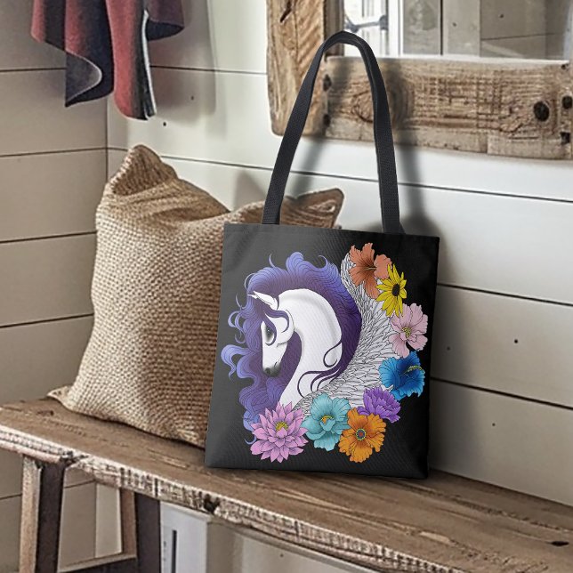 Pegasus Black Floral Tasche (Von Creator hochgeladen)