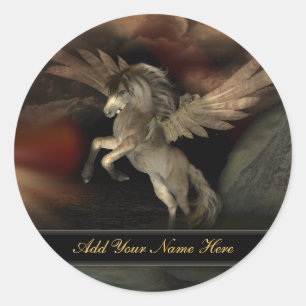 Pegasus Buchzeichen Stickers