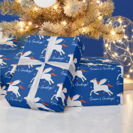 Pegasus Constellation Frohen Festtage Geschenkpapier