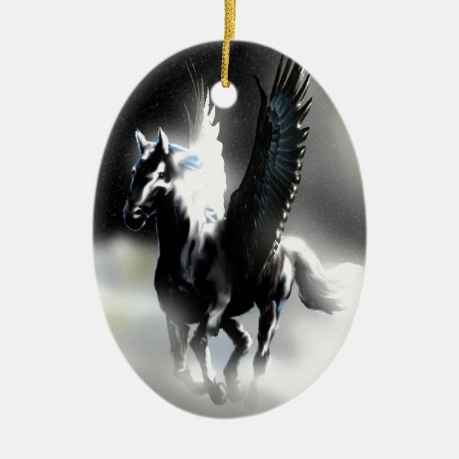 Pegasus des Mondes Keramikornament (Vorne)