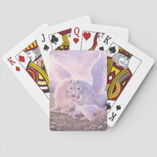 Pegasus Family Dream – Soft Fantasy Art  Spielkarten