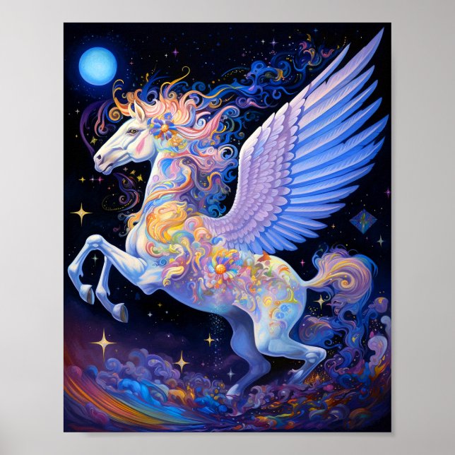 Pegasus Fantasy Art Poster (Vorne)