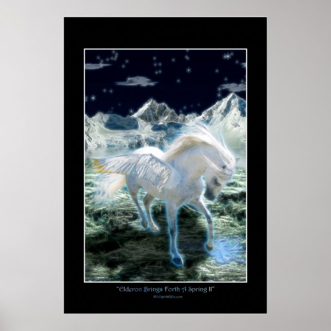 PEGASUS Fantasy Book Art Poster II (Vorne)
