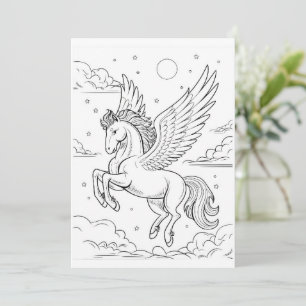 Pegasus   Farbe für Ihren eigenen Gruß