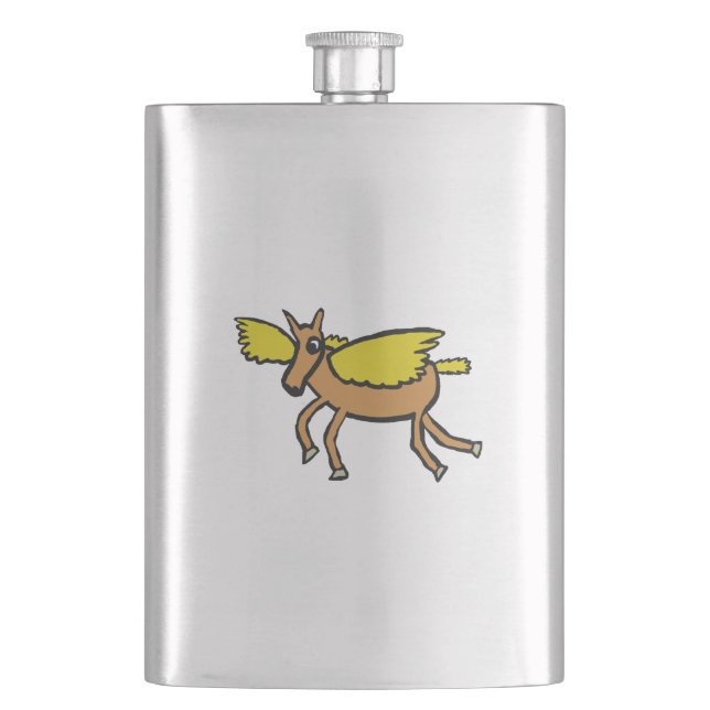 Pegasus Flachmann (Vorderseite)