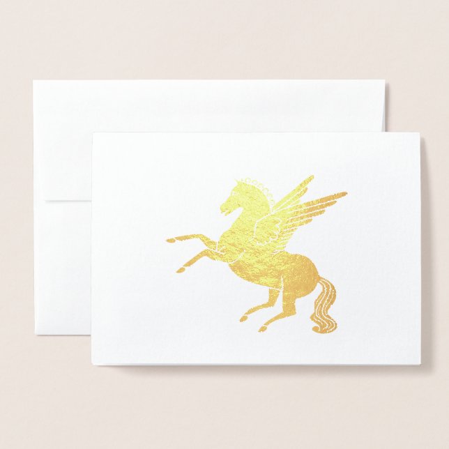 Pegasus Folienkarte (Vorderseite mit Umschlag)