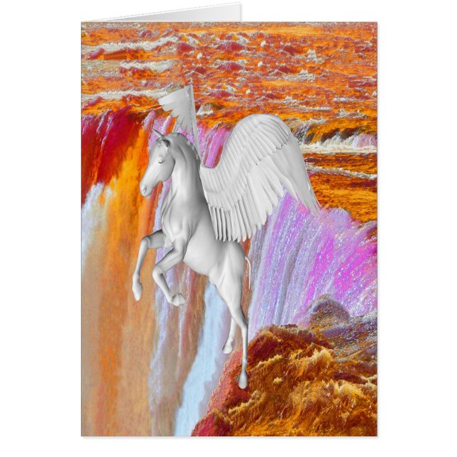 Pegasus-Geburtstagskarte (Vorne)