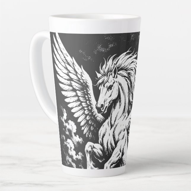 Pegasus — Geflügelter Herold des Sturms Milchtasse (Linke Ecke)