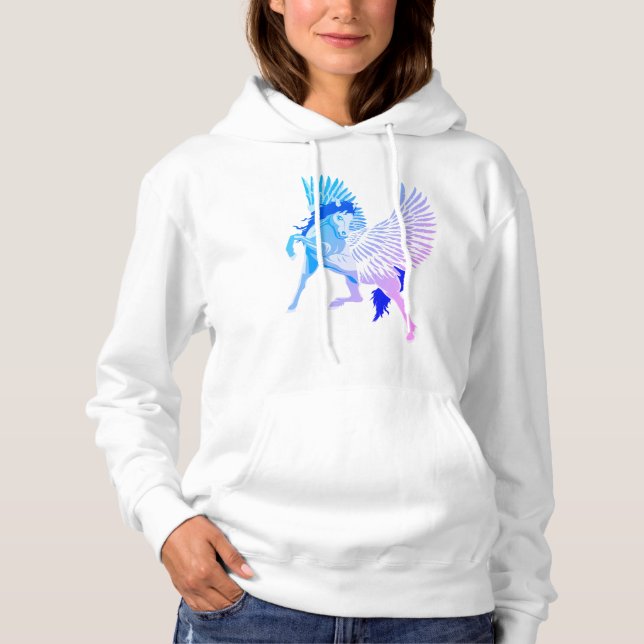 Pegasus Griechische Mythologie Flügelpferd Hoodie (Vorderseite)