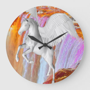 Pegasus Große Wanduhr