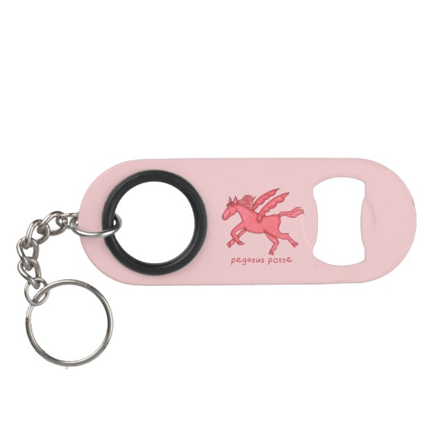 Pegasus-Gruppe Mini Flaschenöffner (Rückseite Horizontal)