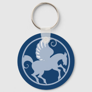 Pegasus im Kreis in circle Schlüsselanhänger