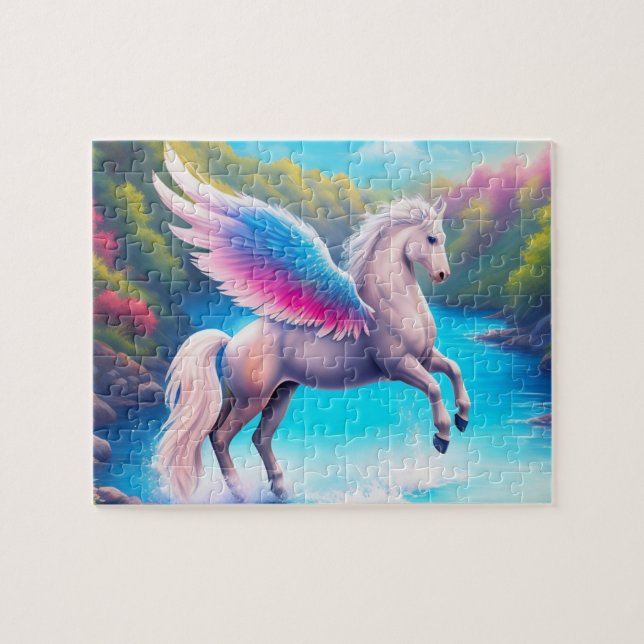 Pegasus & Lake Jigsaw Puzzle (Horizontal)