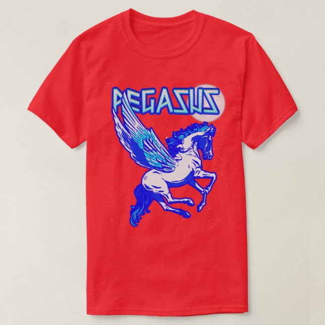 Pegasus Magical Winged Horse Griechische Mythologi T-Shirt (Design vorne)