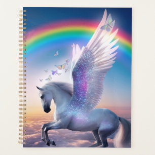Pegasus mit Regenbogen Planer