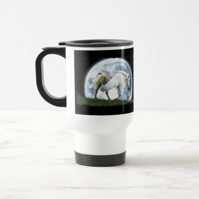 Pegasus & Moon Fantasy Art Drinks Tasse (Links)