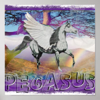 PEGASUS POSTER - CHEVAL DES DIEUX